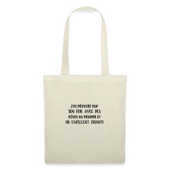 j'ai dégusté son foie - Sac en tissu - nature - Devant