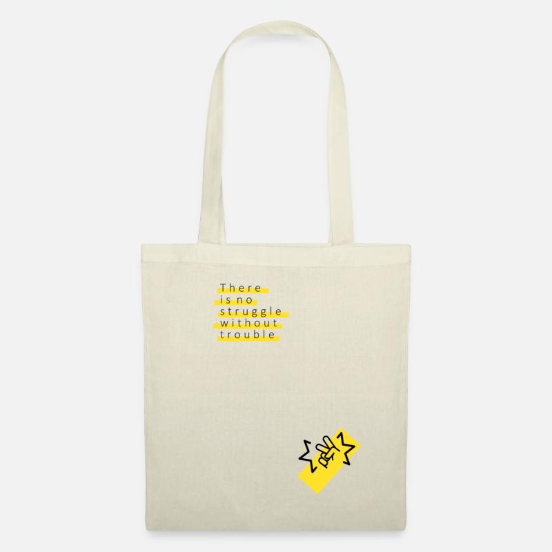 Pas de Struggel - Sac en tissu - nature