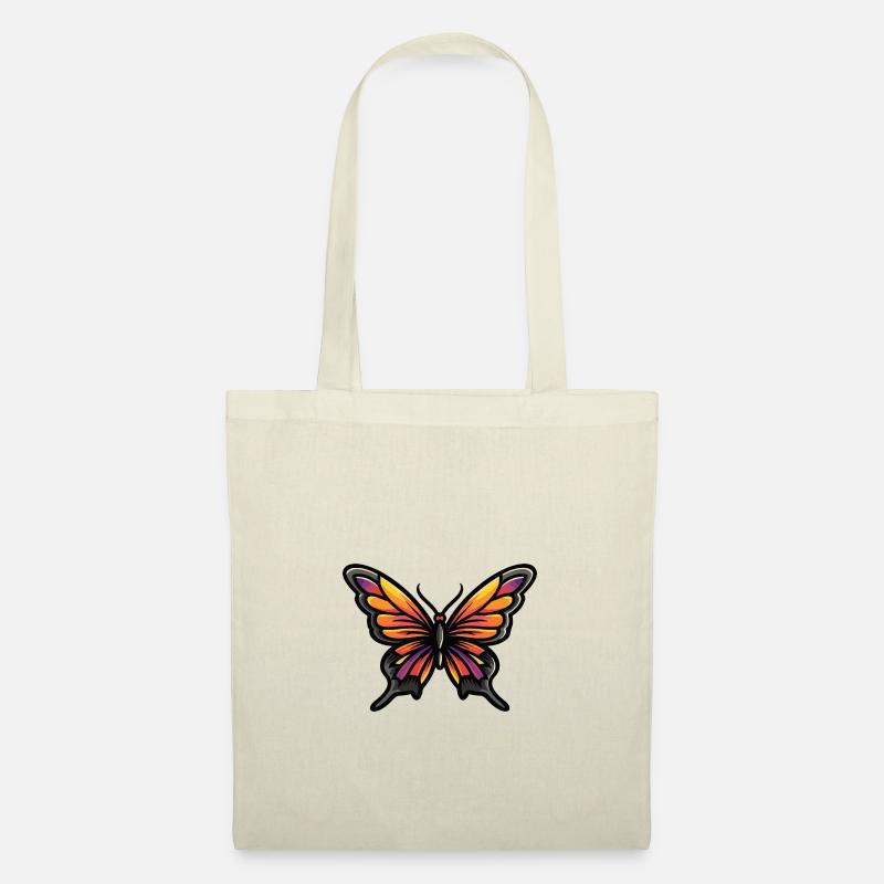 Schmetterling Comic - Stoffbeutel - Natur