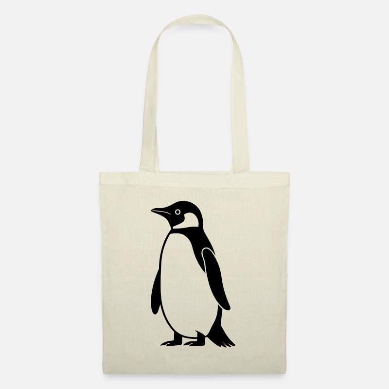 Pinguin - Stoffbeutel - Natur