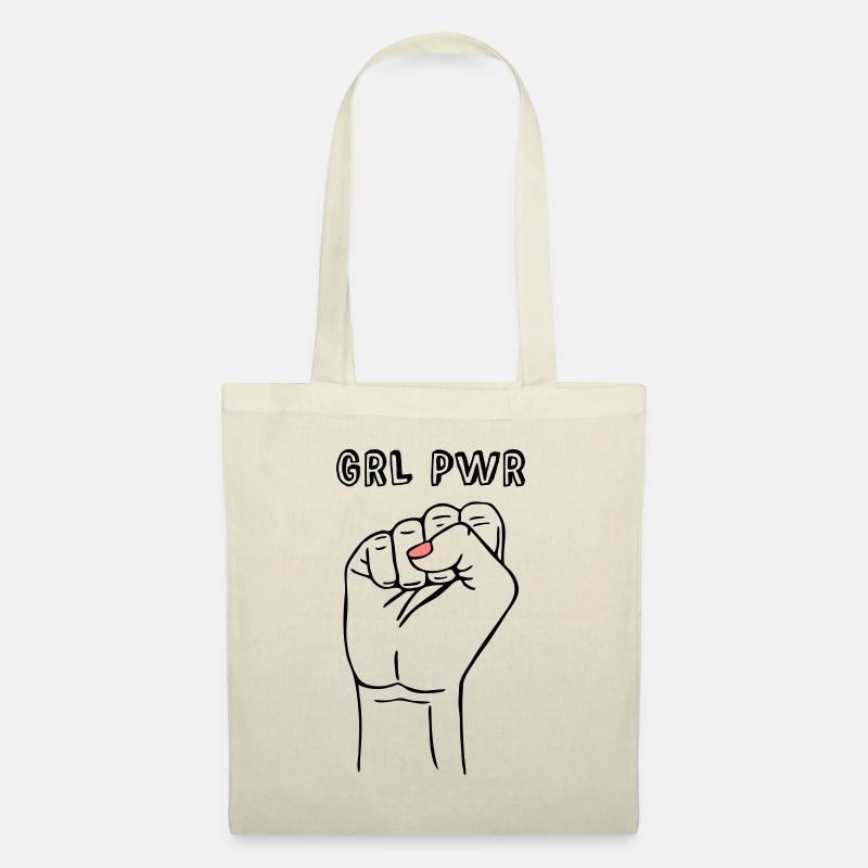 girl power Faust - Stoffbeutel - Natur