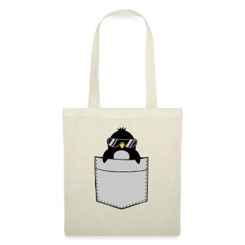 Penguin Shirt Chest Pocket - Tote Bag - nature - Front