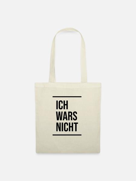 ICH WARS NICHT - Stoffbeutel - Natur