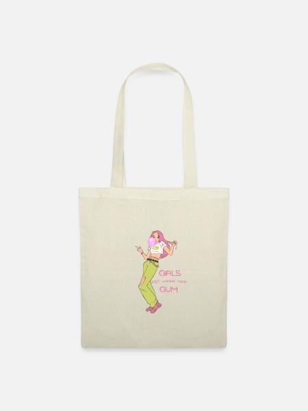 Girls just wanna have gum - Stoffbeutel - Natur