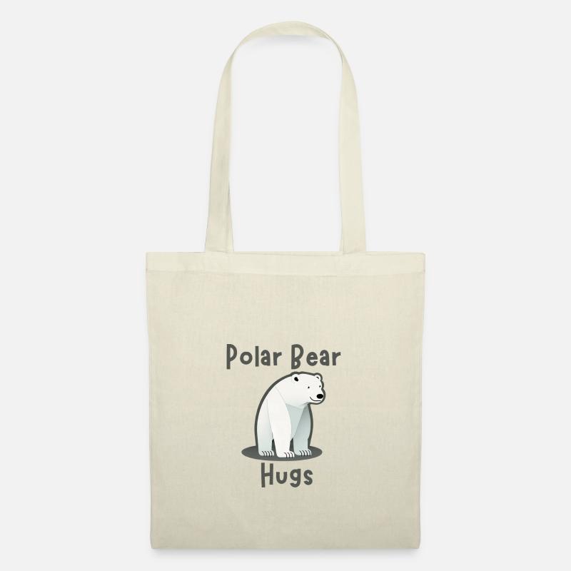 Polar Bear Hugs - Eisbär - Stoffbeutel - Natur