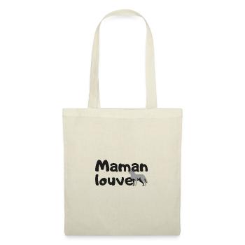 Maman louve - Sac en tissu - nature - Devant