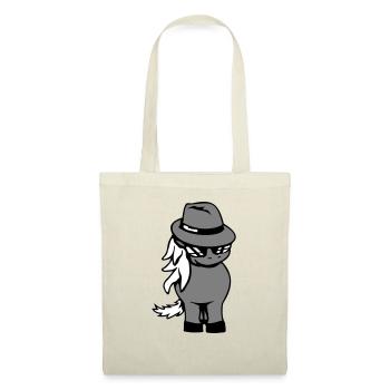 Cheval Gangster Chapeau Lunettes de soleil Criminal Cool - Sac en tissu - nature - Devant