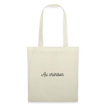Au charbon - Sac en tissu - nature - Devant