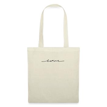 amour - Sac en tissu - nature - Devant