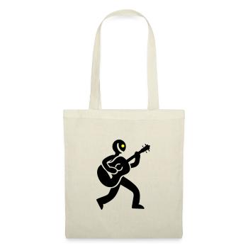 Musicien Guitariste - Sac en tissu - nature - Devant