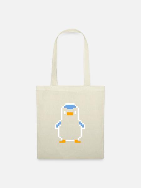 Pinguin Pixel - Stoffbeutel - Natur