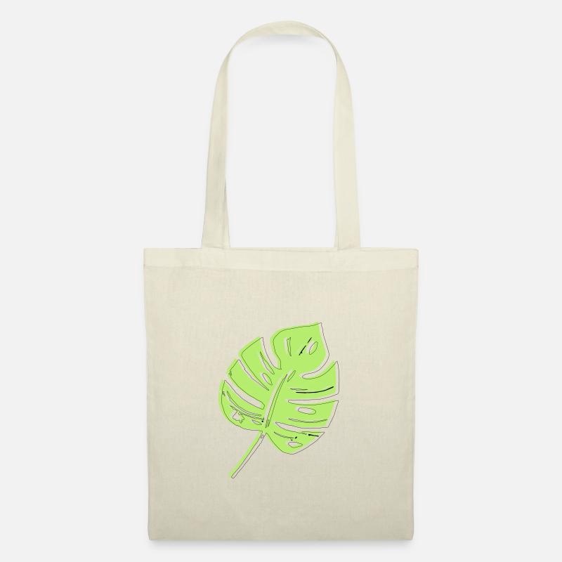 Monstera Blatt - Stoffbeutel - Natur