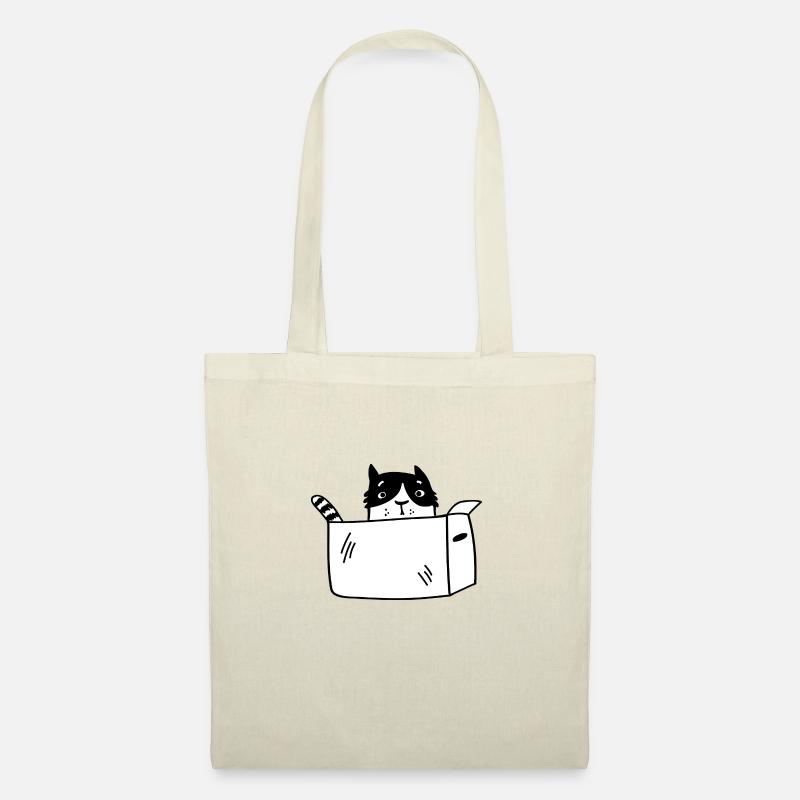 Katze - Stoffbeutel - Natur