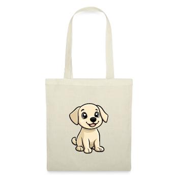 Labrador Chien Bande Dessinée Mignon - Sac en tissu - nature - Devant