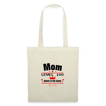 Mom Level 100: Queen of the Game, Mother's Day Gift - Tote Bag - nature - Front