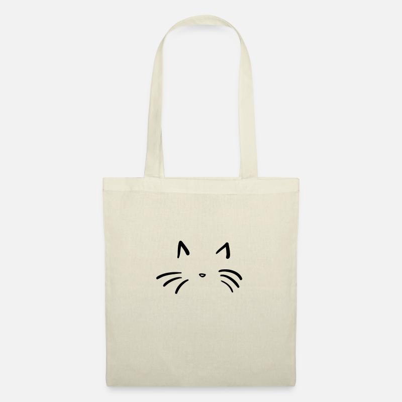 Katze - Stoffbeutel - Natur