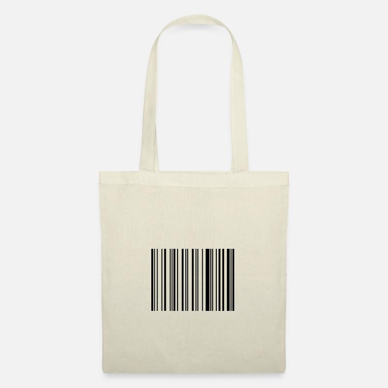code-barres bonjour - Sac en tissu - nature