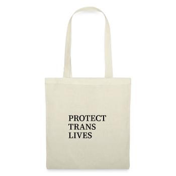 Protéger les vies trans - Sac en tissu - nature - Devant