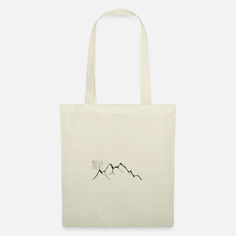 move mountains - mat 17.21 (black) - Stoffbeutel - Natur