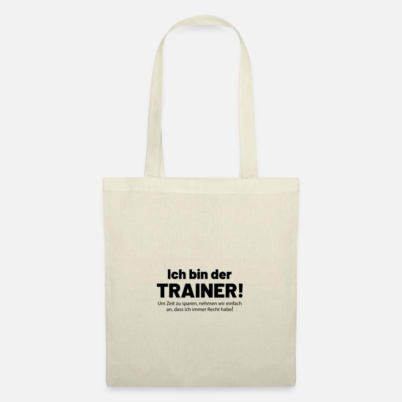 Ich bin der Trainer - Stoffbeutel - Natur