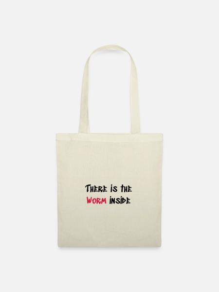 Worm inside - Stoffbeutel - Natur