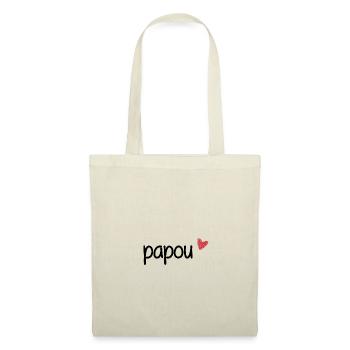 Geschenkidee Weihnachten Geburtstag Mann Papa Papuan - Stoffbeutel - Natur - Vorne