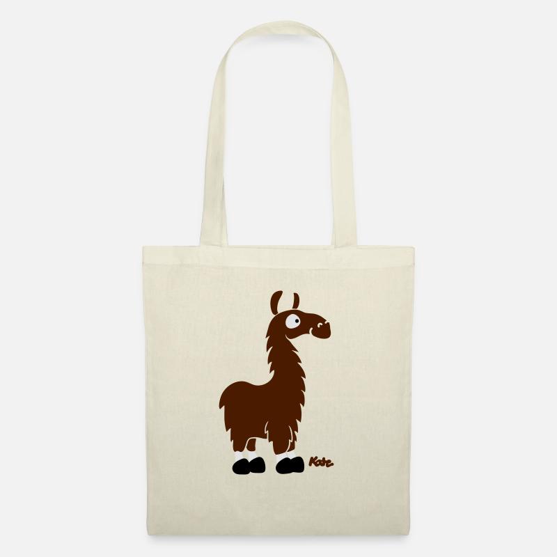 Lama (3c) - Stoffbeutel - Natur