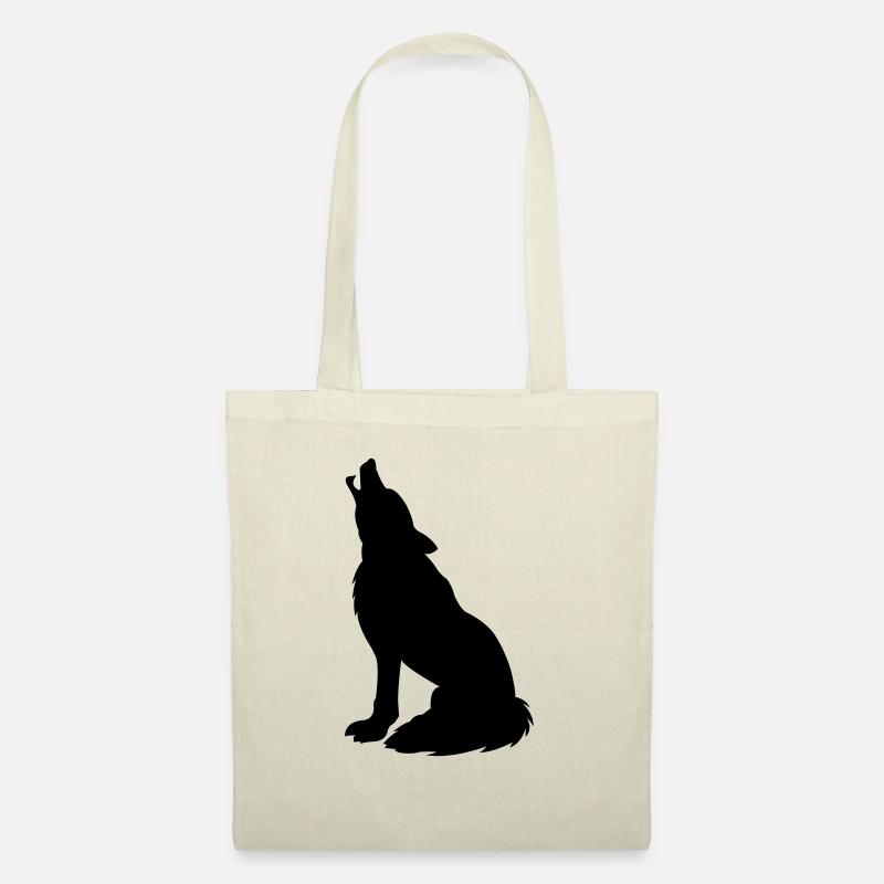 wolf_01 - Stoffbeutel - Natur