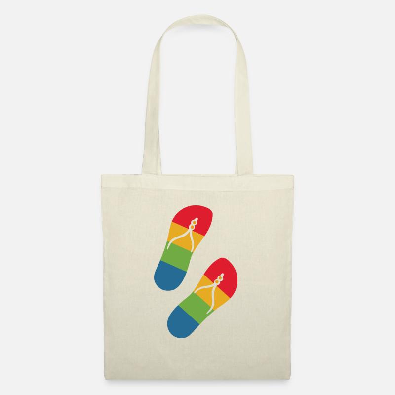 rainbow slippers - Stoffbeutel - Natur