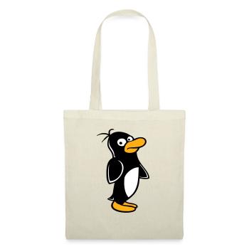Penguin looks funny cautiously to the side - Tote Bag - nature - Front