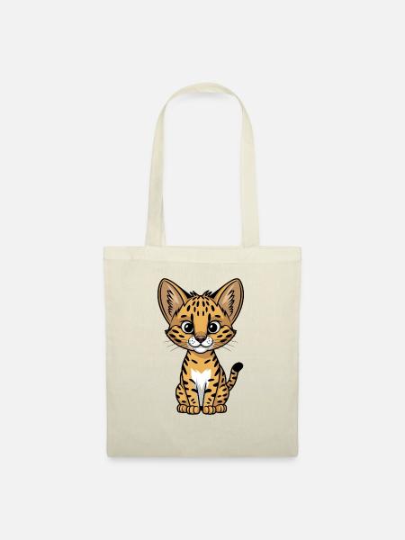 Serval - Stoffbeutel - Natur