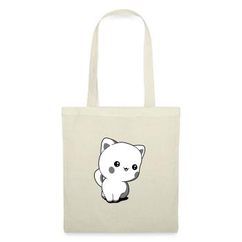 Chaton chibi kawaii - Sac en tissu - nature - Devant