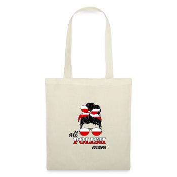 Toutes les mamans polonaises Matka Mère Maman Pologne Drapeau - Sac en tissu - nature - Devant