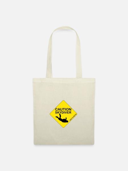 Caution Skydiver...der ultimative Sticker!😊 - Stoffbeutel - Natur