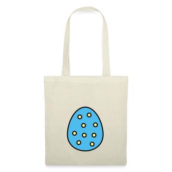 Œuf de Pâques marqué - Sac en tissu - nature - Devant