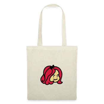 fille de cute - fille mignonne 3 - Sac en tissu - nature - Devant
