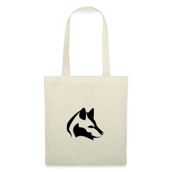 Silhouette Dog Head, Black Emblem, Animal Design - Tote Bag - nature - Front