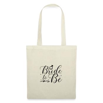 bride to be wedding Braut JGA Party - Stoffbeutel - Natur - Vorne