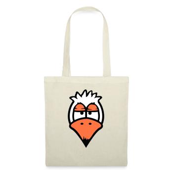 L’oiseau a l’air drôle, agacé, fatigué, en colère, frustré - Sac en tissu - nature - Devant