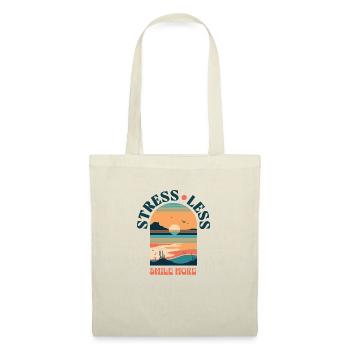 Stress Less Smile More Sunset Retro Style - Tote Bag - nature - Front