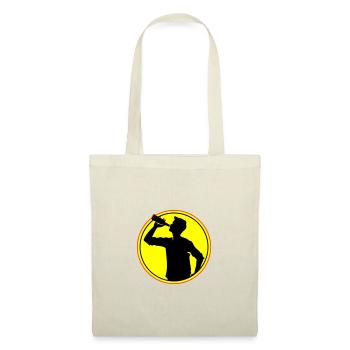 Buveur Bière Silhouette - Sac en tissu - nature - Devant