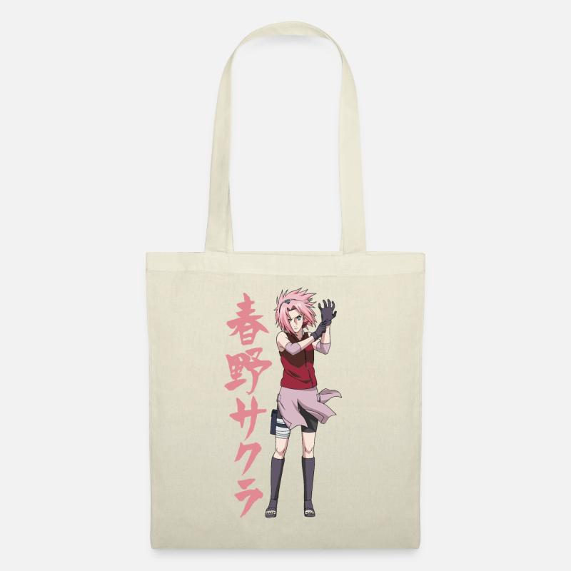 Naruto Shippuden Cooles Design Mit Sakura - Stoffbeutel - Natur