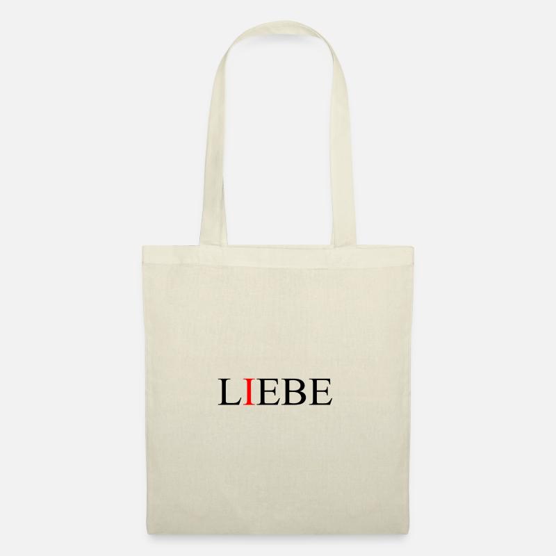 Liebe und Lebe - Stoffbeutel - Natur