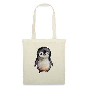 Small Cute Watercolor Penguin Hand Painted - Tote Bag - nature - Front
