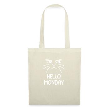Hello Monday - Stoffbeutel - Natur - Vorne
