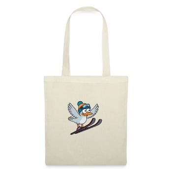 Winter Seagull Ski Hat Beanie Ski Jumping Flight Mountain - Tote Bag - nature - Front