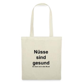 Nüsse sind gesund - Stoffbeutel - Natur - Vorne