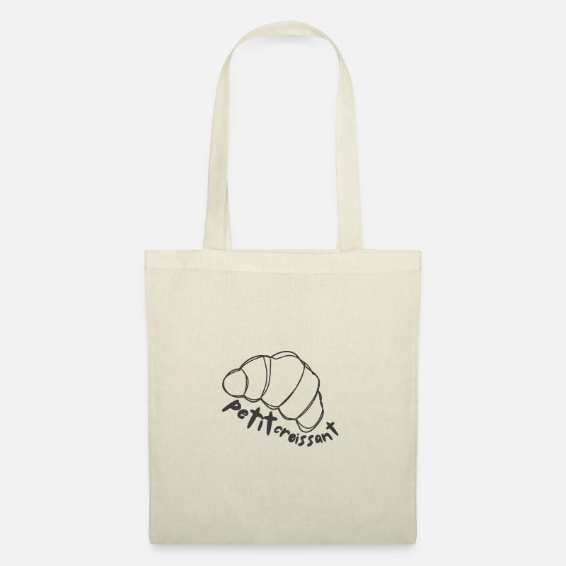 Byellas Petite Croissant-Print - Stoffbeutel - Natur