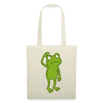Frosch verwirrt  - Stoffbeutel - Natur - Vorne