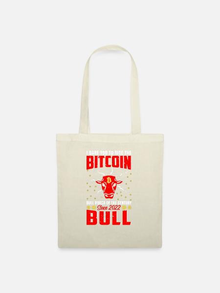 Bitcoin Stier - Stoffbeutel - Natur